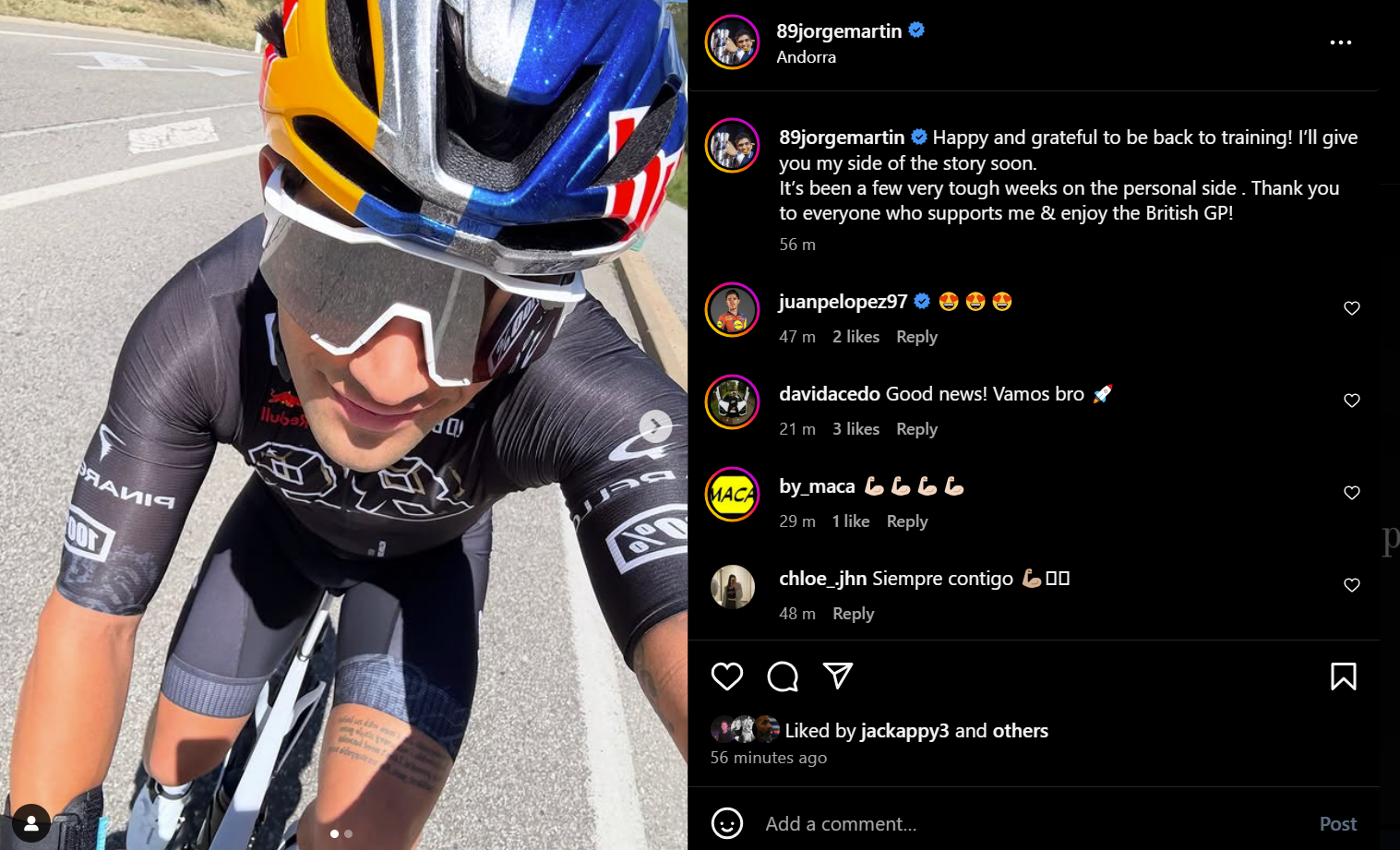 @89JorgeMartin Instagram